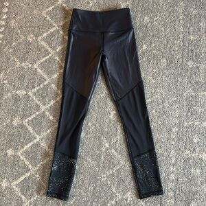 ZYIA Leggings Womens 0 Shiny Black